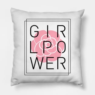 Girl Power - III - Classy, Minimal, Stylish Feminist Typography Pillow