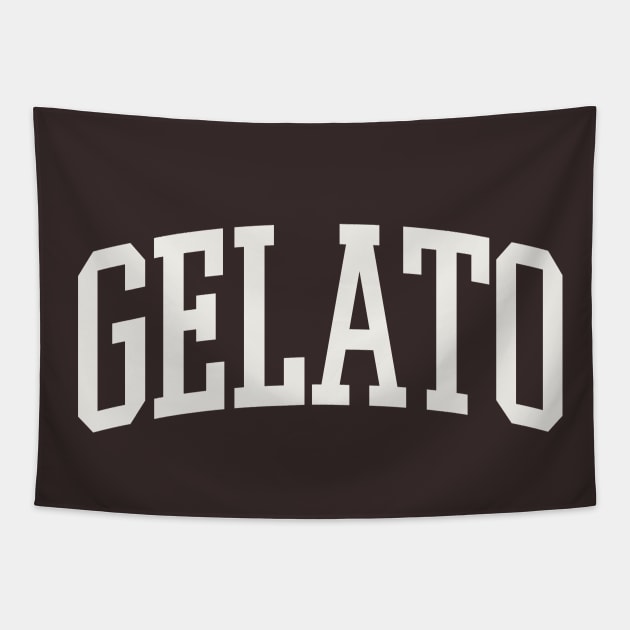 Gelato College Type Italian Food Gelato Lover Tapestry by PodDesignShop