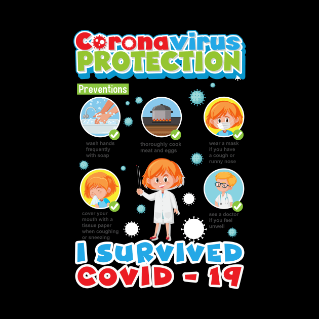 I Survived Covid 19 , Servive Design by Vaolodople