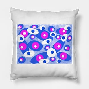 Retro Blues Pillow