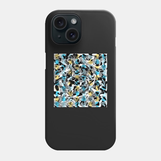 Lovely abstraction in blue and grey Phone Case by cocodes