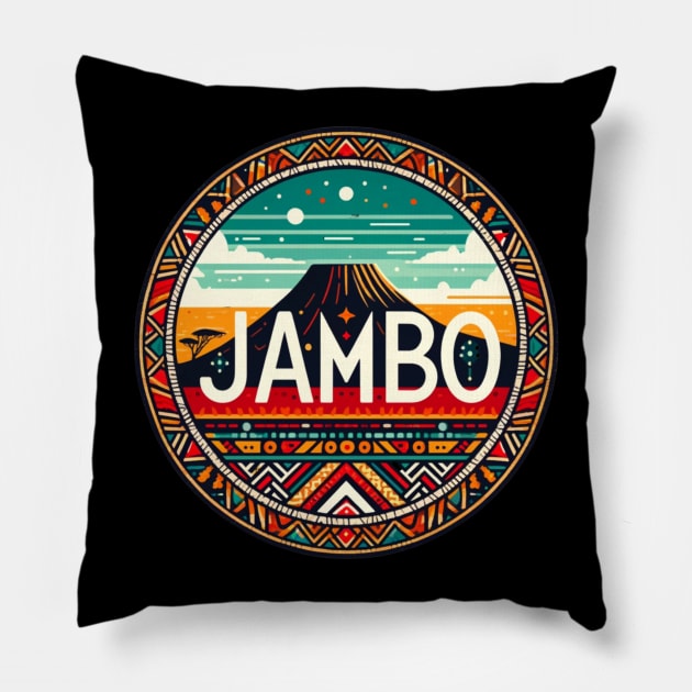 JAMBO KILIMANJARO Pillow by GP SHOP