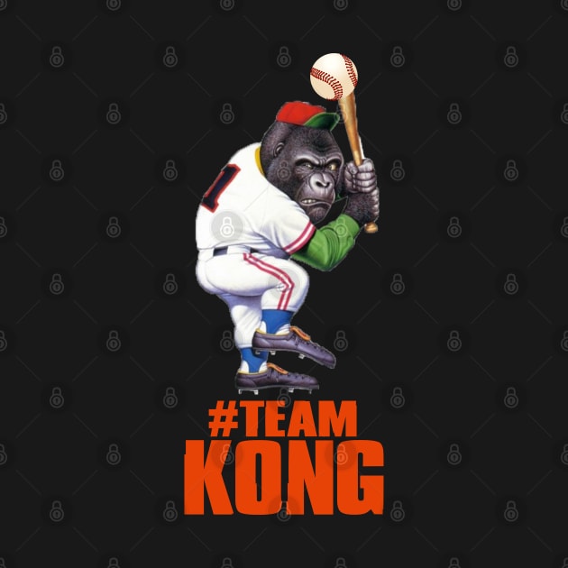 Godzilla vs Kong - Official Team Kong Baseball by Pannolinno