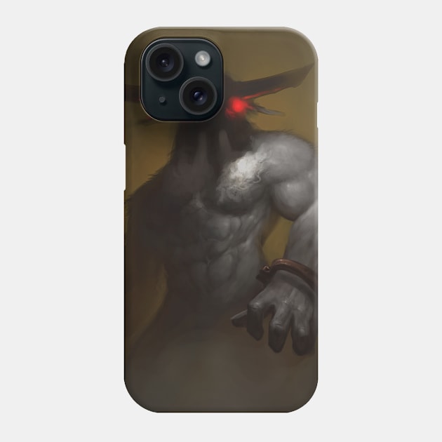 Minotaur Phone Case by ChurchOfRobot