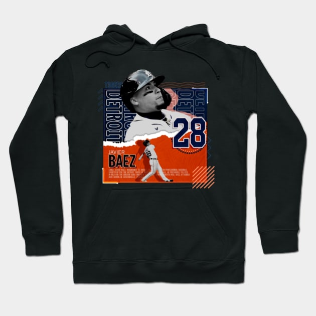 Rinkha Javier Baez Baseball Paper Poster Tigers Hoodie