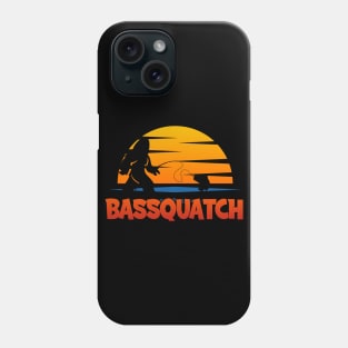 Bassquatch Sasquatch Fisherman Bigfoot Fishing Phone Case