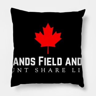 Flatlands 2nd gen logo white letter Pillow