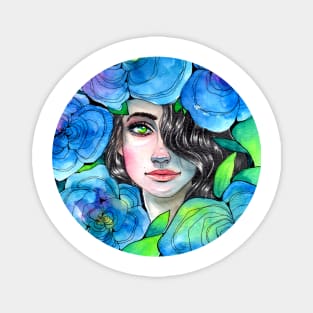 Blue Roses Magnet