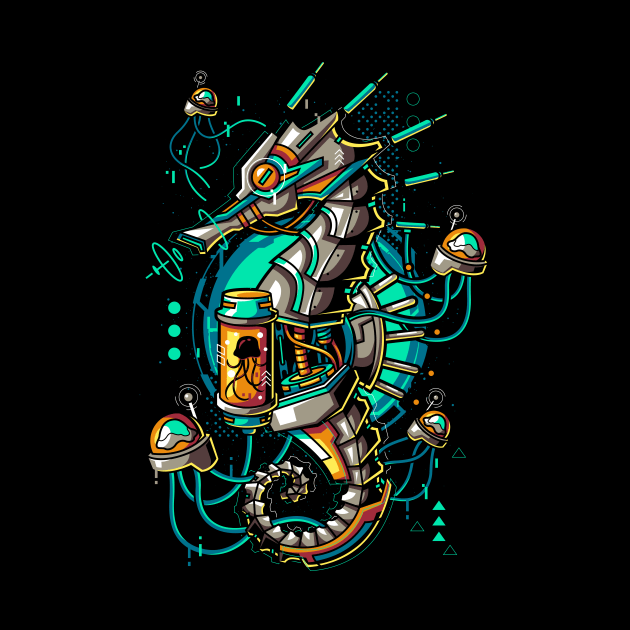 Machine Seahorse by anggatantama