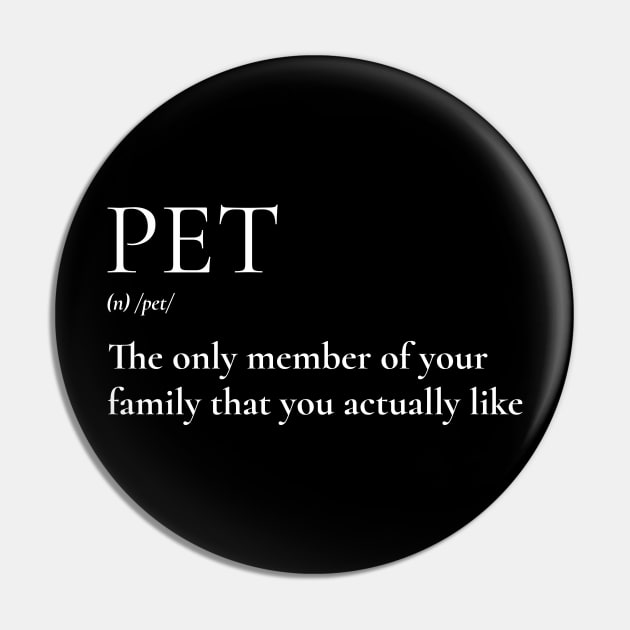 Pet Family Member Pin by Lasso Print