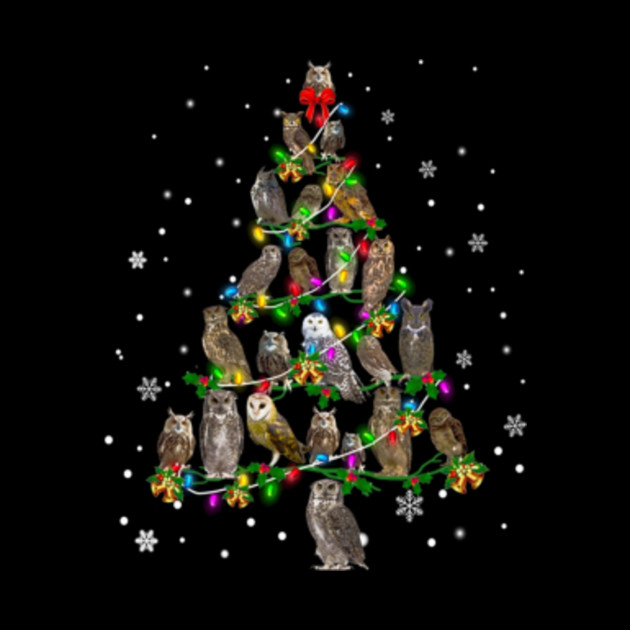 Owl Christmas Tree Owl Christmas Tree Tapestry Teepublic