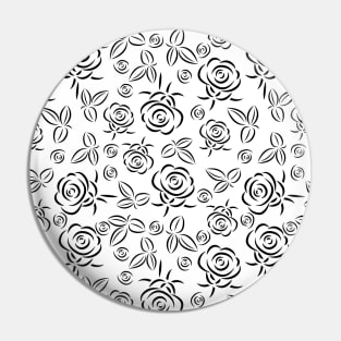 Roses pattern Pin