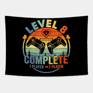 Gamer 8th Wedding Anniversary Level 8 Complete Anniversary Tapestry