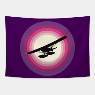 Seaplane Sunrise Tapestry