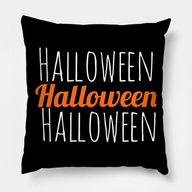 halloween halloween halloween Pillow by FromBerlinGift