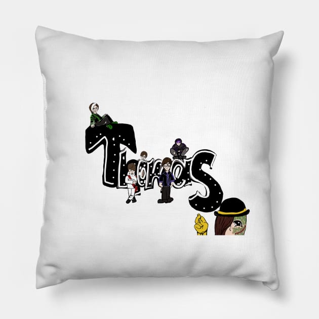 Thomas Sanders and His Sides Pillow by Mandiehatter