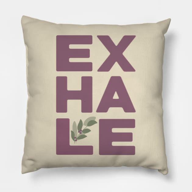 Exhale Pillow by LetsOverThinkIt