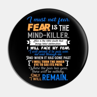 Litany Against Fear. Dune. Pin