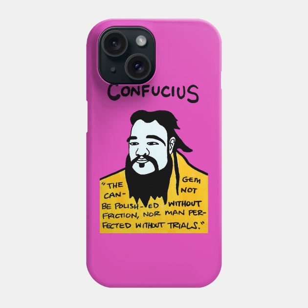 Confucius Phone Case by krusefolkart