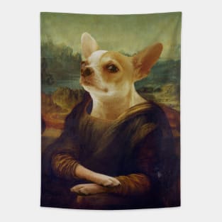 Mona Lisa Chihuahua Tapestry