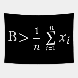 Funny Math Be Greater than Average Tapestry