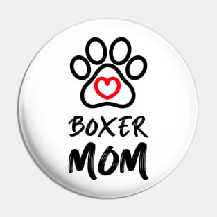 Boxer Mom Pin