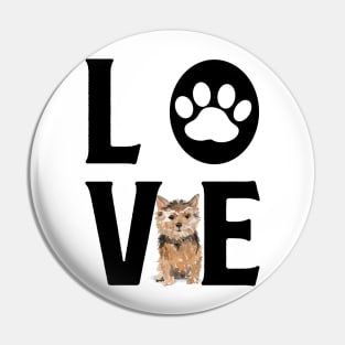 Dog Love - Norfolk Terrier Pin