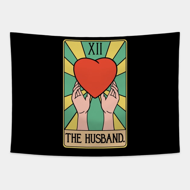 Funny Husband Tarot Card - Hubby Spouse Hubs Better Half Tapestry by isstgeschichte