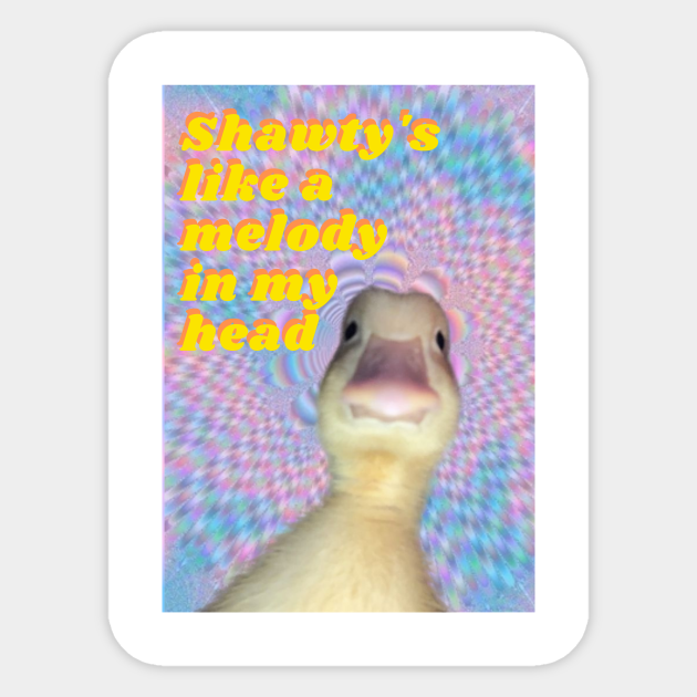 Duck Meme Meme Sticker Teepublic Duck Meme Meme Sticker Teepublic