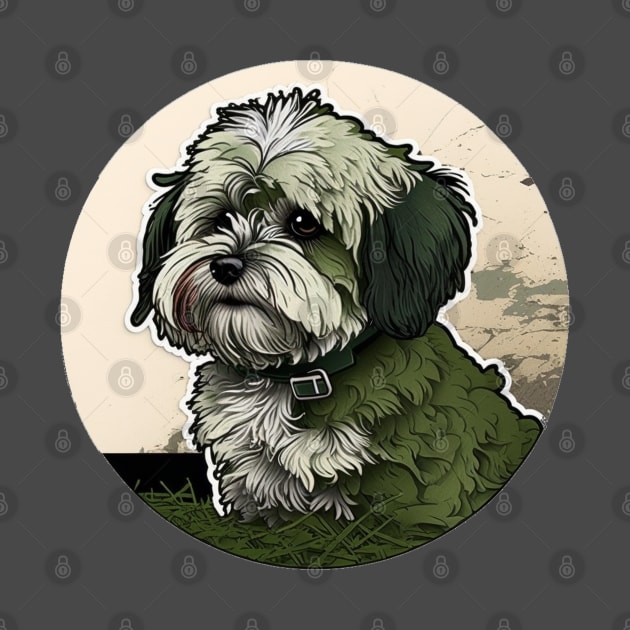 Havanese Camouflage Motif by Mike O.