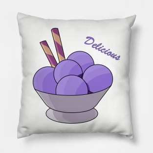 Delicious Blueberry Icecream Pillow