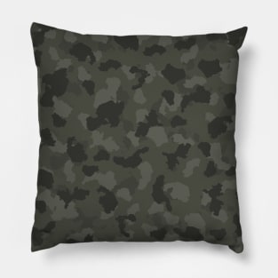 Green Camouflage Pattern Pillow
