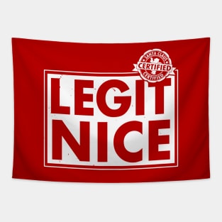 Legit Nice Funny Christmas Santa Claus Meme Tapestry