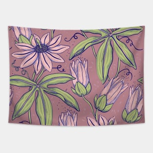 Pink floral design Tapestry