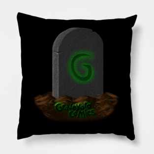 Graveyard Comics Tombstone Pillow