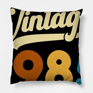 1985 Vintage Gift 35th Birthday Retro Style Pillow