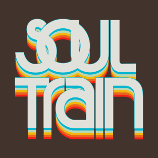 Retro Soul Train Color Blue T-Shirt