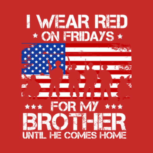 wear red on fridays to support our troops