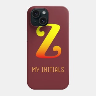 Letter Z Initials Unique Name T-Shirt Phone Case