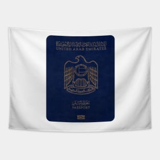 United Arab Emirates Passport Cover Tapestry