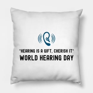 World Hearing Day , Deaf Awareness Pillow