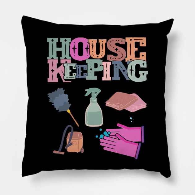 Housekeeping Pillow by GR-ART