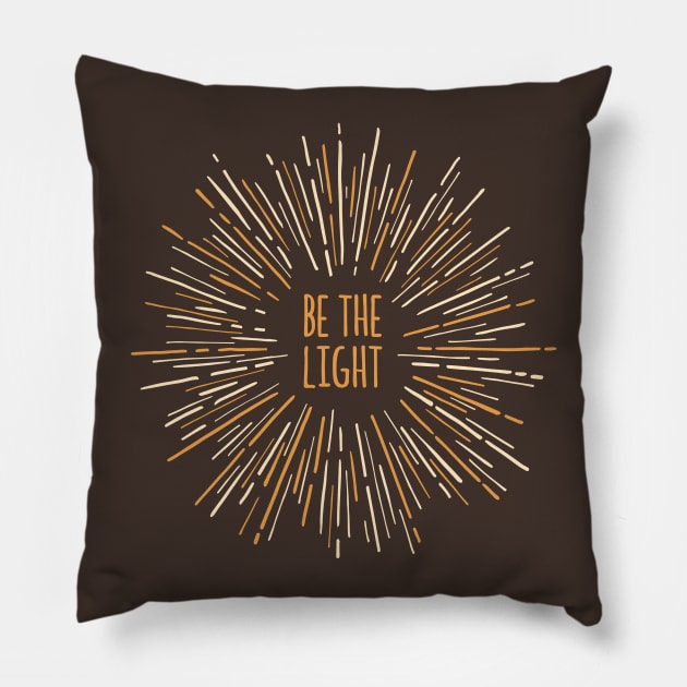 Be the Light Pillow by emberstudio