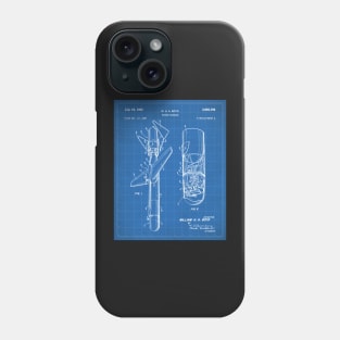 Cold War Military Missile Patent - Army Veteran Military Enthusiast Art - Blueprint Phone Case