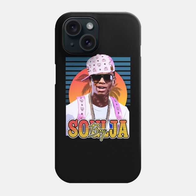 Retro Flyer Style Soulja Boy rapper Phone Case by Now and Forever