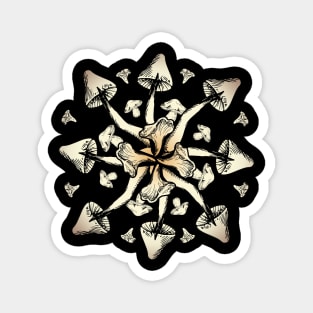 Mushroom Mandala Magnet