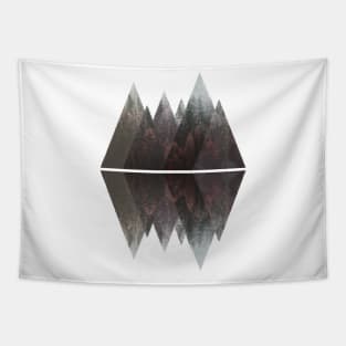 Geometry Triangles Misty Forest Tapestry