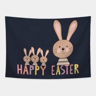 Rabbit Family Easter Tapestry