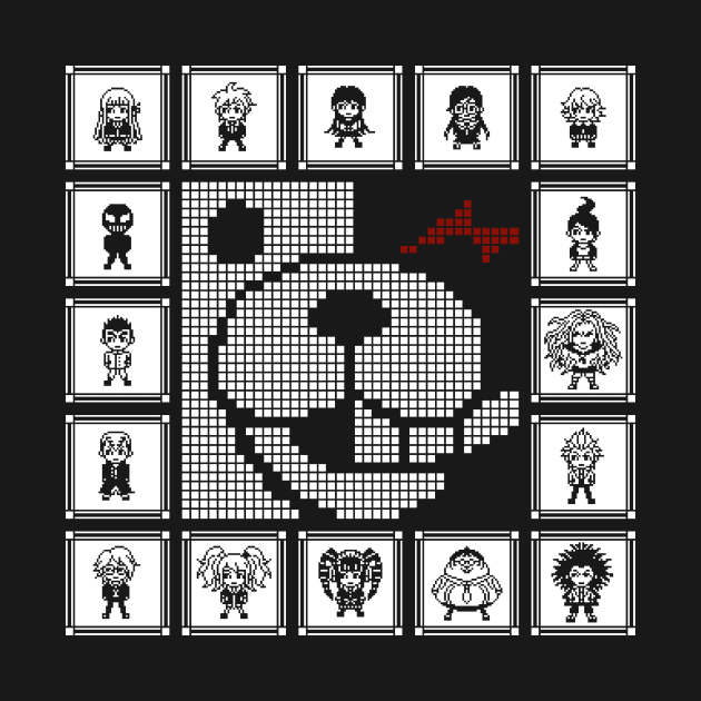 Danganronpa 8-Bit Despair by Good Shirts Good Store Good Times