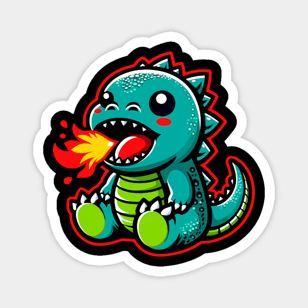 Godzilla Magnet by Rizstor